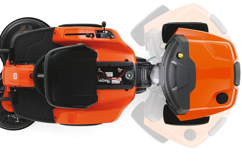 Trattorino tagliaerba Rider Husqvarna R 112C - piatto incluso